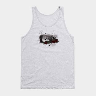 Mask and Roses Tank Top